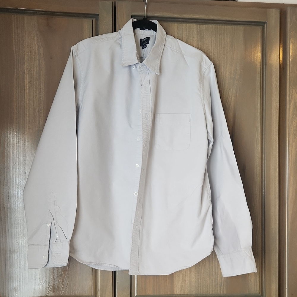J. Crew White Casual Button Down Shirt